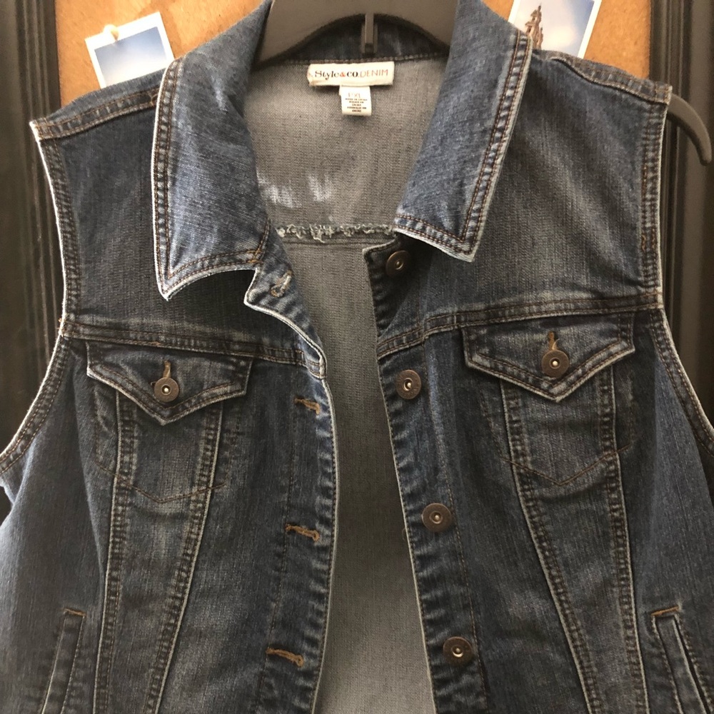 Petite XL Style & Co denim jeans jacket